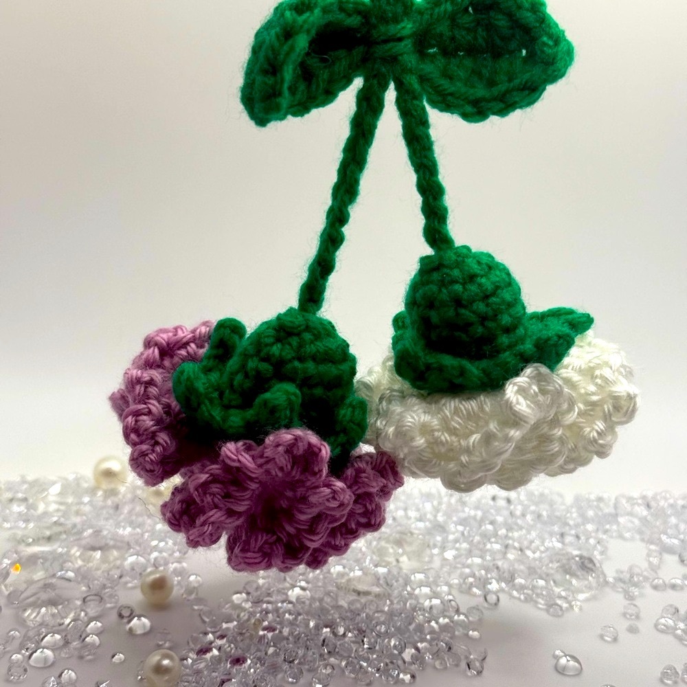 ✨Crochet Mini Carnations Keychain✨
